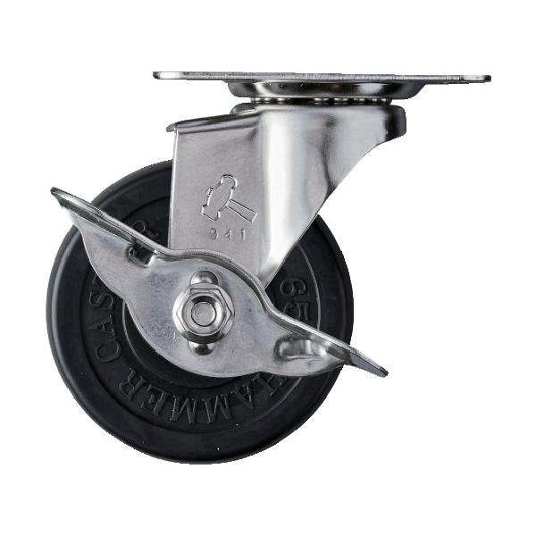 物流保管用品〜キャスター〜プレート式ゴム車