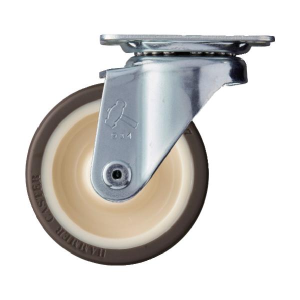 物流保管用品〜キャスター〜プレート式ウレタン車
