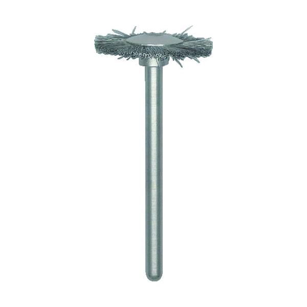 TRUSCO 平型ブラシ ステンレス 線0．08X外径Φ20X軸Φ3