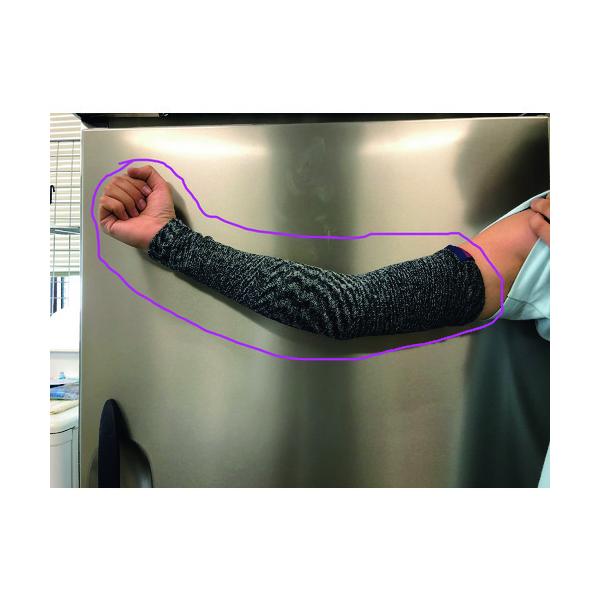 ブランド：ミエローブ／メーカー：三重化学工業（株）／ミエローブ　竹糸くんアームカバー４０　グレー迷彩