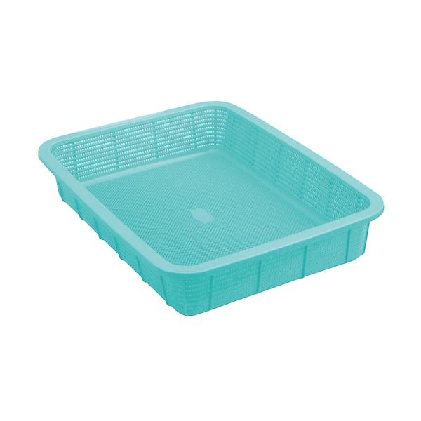 積水 角かご浅型 大 青 積水テクノ成型（株） (K5412B) (319-6887