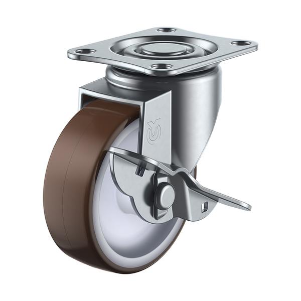 物流保管用品〜キャスター〜プレート式ウレタン車