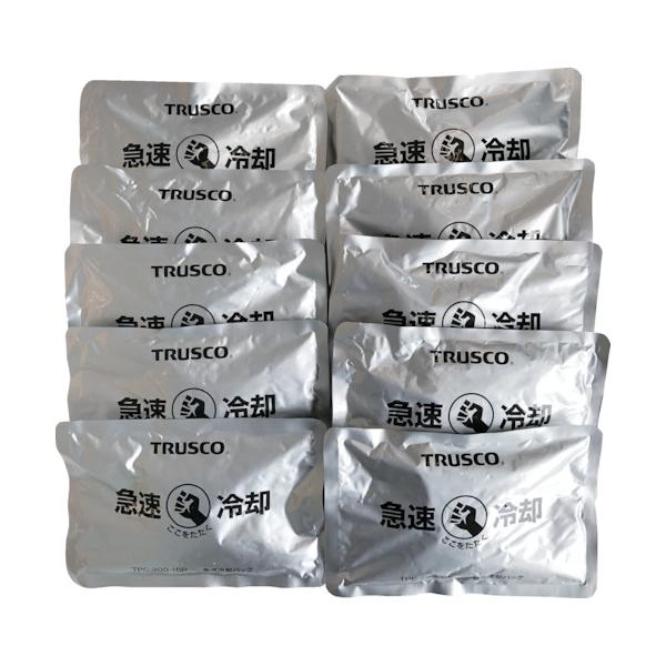 ブランド：ＴＲＵＳＣＯ／メーカー：トラスコ中山（株）／ＴＲＵＳＣＯ　急速冷却パック　１０個まとめ買い　２００ｇ