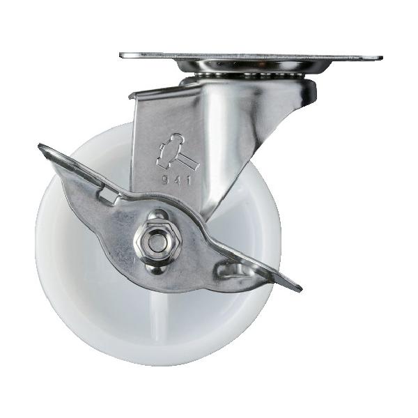 物流保管用品〜キャスター〜プレート式ナイロン車