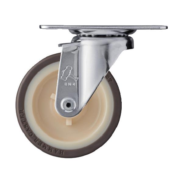 物流保管用品〜キャスター〜プレート式ウレタン車