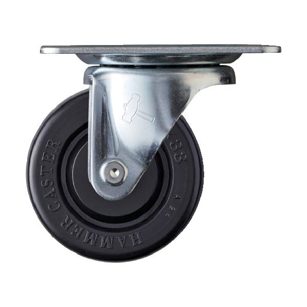 物流保管用品〜キャスター〜プレート式ゴム車