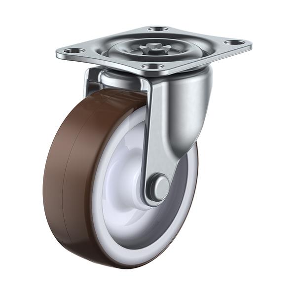 物流保管用品〜キャスター〜プレート式ウレタン車