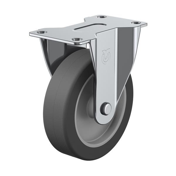 物流保管用品〜キャスター〜プレート式エラストマー車