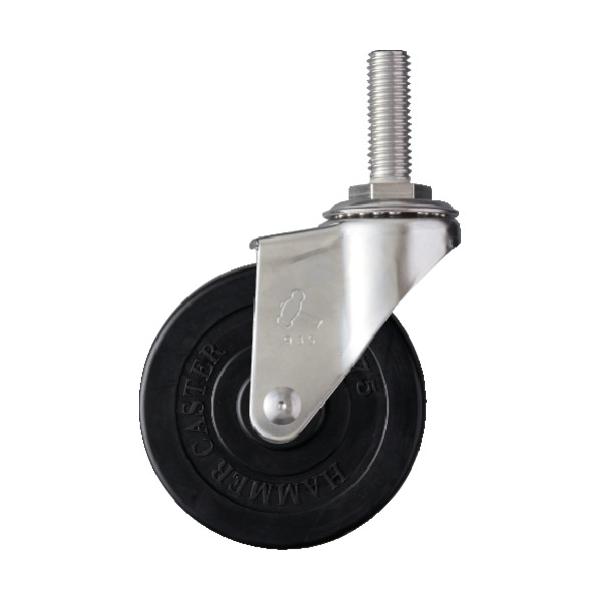 物流保管用品〜キャスター〜ねじ込み式ゴム車