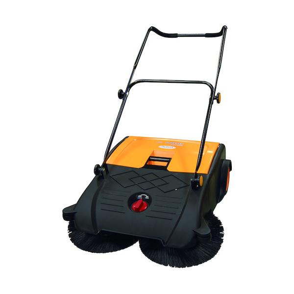 代引不可】アクアシステム 手押し式 エコスイーパー 両サイドブラシ付