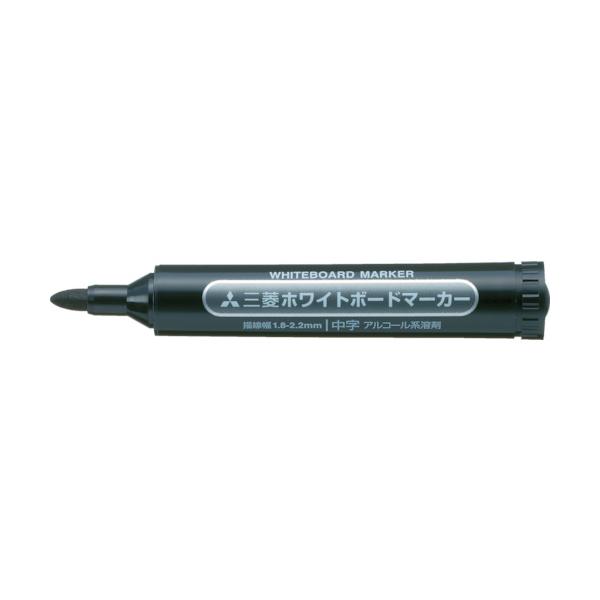 ｕｎｉ　ホワイトボードマーカー　中字　黒 (480-5364) (PWB4M.24)(三菱鉛筆)