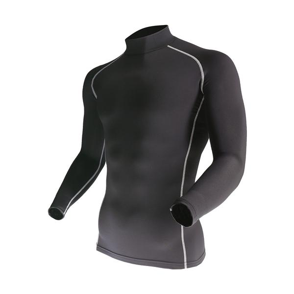 ブランド：おたふく／メーカー：おたふく手袋（株）／おたふく　ＢＴパワーストレッチハイネックシャツ　ブラック　Ｓ