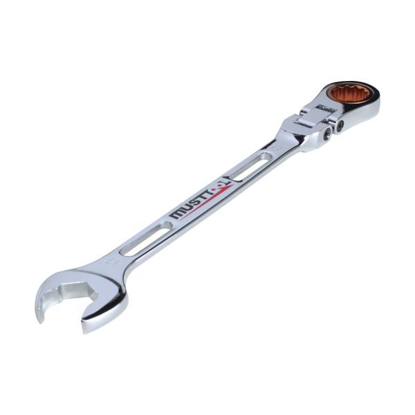 【新品】首振りダブルギアレンチ 軽量ガチレンチ ダブルフレキシブル 全6種セット MUSTTOOL ダブルフレキ軽量ギアレンチ 17mm IM