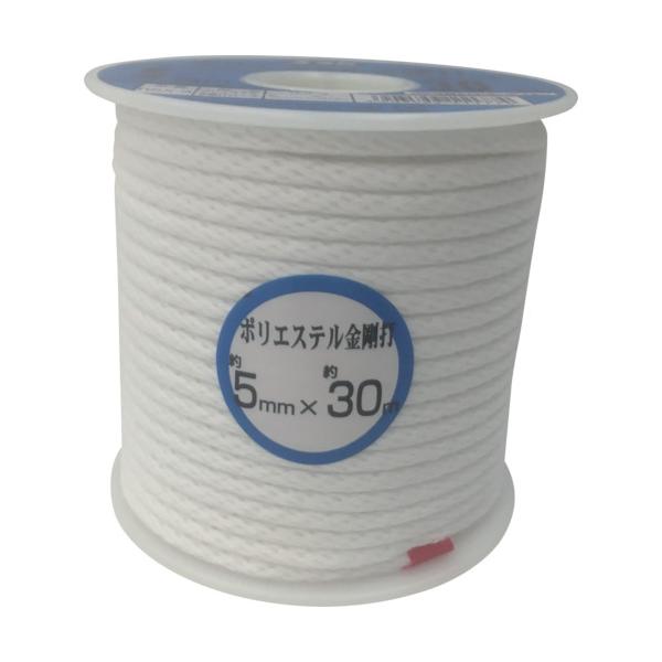 他サイト： ユタカ　ロープ　ポリエステルロープボビン巻　５ｍｍ×３０ｍ （株）ユタカメイク (RS-3) (367-6731)の商品画像
