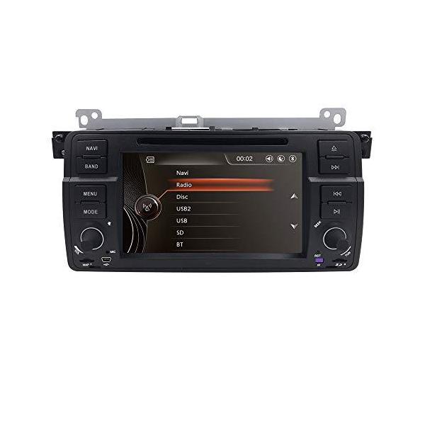 hizpo 車 DVD BMW 3 シリーズ E46 M3 318 320 325 330 335 プレーヤー ダッシュ GPS ラジオ ステレオ 7インチ 1