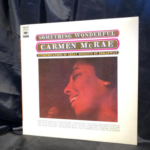 Carmen McRae / Something Wonderful LP CBS/Sony : tatsuda records