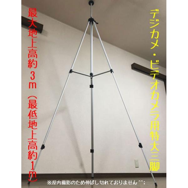 訳アリ】デジカメ・ビデオカメラ用特大三脚（3m）：1台 : TATSUTAYA