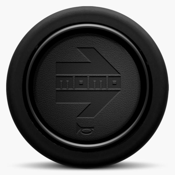 MOMO ホーンボタン HB-24 ARROW BLACK LEATHER（モモ アロー ブラック