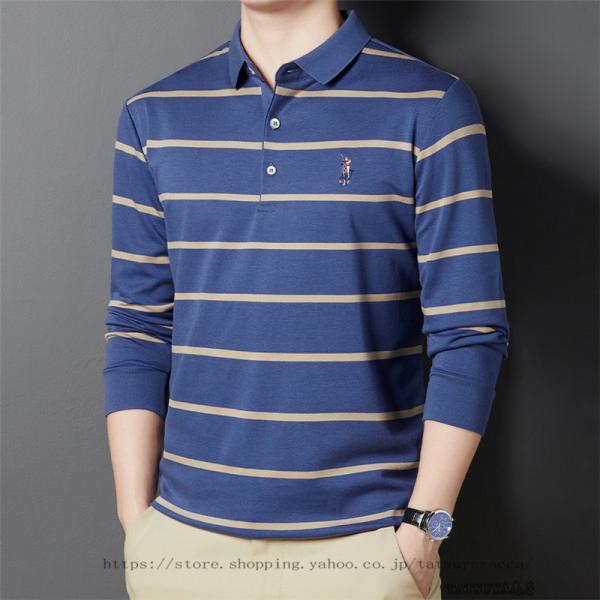 Teshalay 長袖ポロシャツ メンズ 40代 60代 男性 ポロシャツ 無地 30代 クイックドライ 大人カジュアル 春夏 作業着 50代 上質 父の日 トップス 長袖 春 開襟シャツ