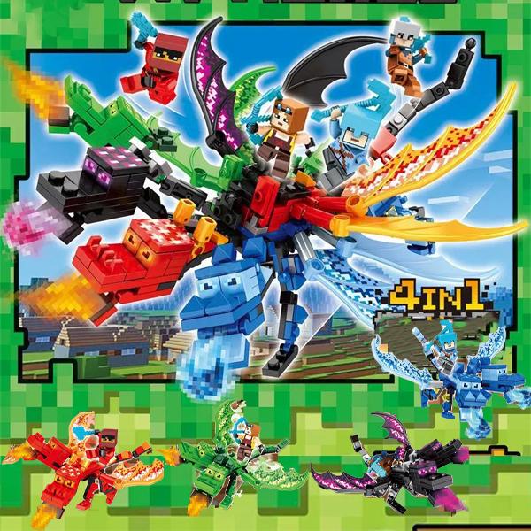 大人気 4つのワールド 新品 空飛ぶドラゴンが レゴlego互換 マインクラフト 4匹の竜 ブロック ロボット 祝い プレゼント クリスマス 誕生日 Luckysy0115 タッチ 通販 Yahoo ショッピング