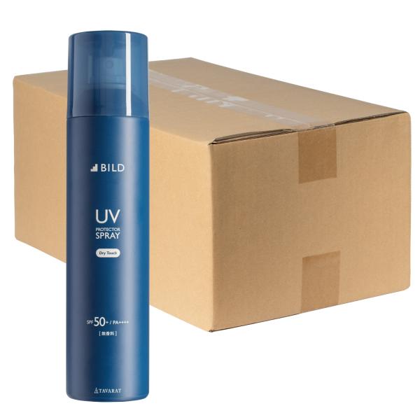 （まとめ買い）日焼け止め UVスプレー 150g 箱買い 36本セット メンズ 大容量 SPF50+ PA++++ 紫外線 スポーツ ゴルフ さらさら 無香料 BILD-05-Uvsp150