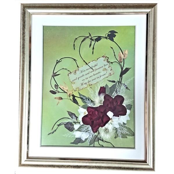 1点限り ハンドメイド押し花絵 Foryou 0408foryou 苔玉とミニ盆栽の店 多輪和 通販 Yahoo ショッピング