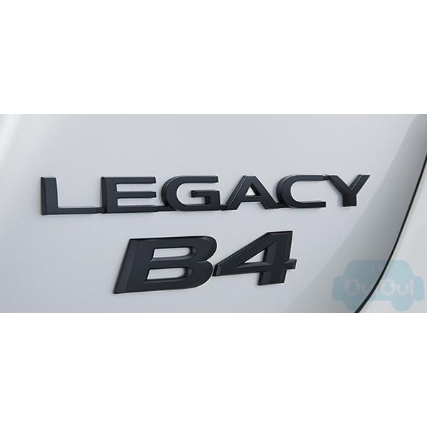 93079AL270【スバル純正】「LEGACY B4」 リヤオーナメント・レターマーク(ラスターブラック)　レガシィB4 B-SPORT標準装備【メール便OK