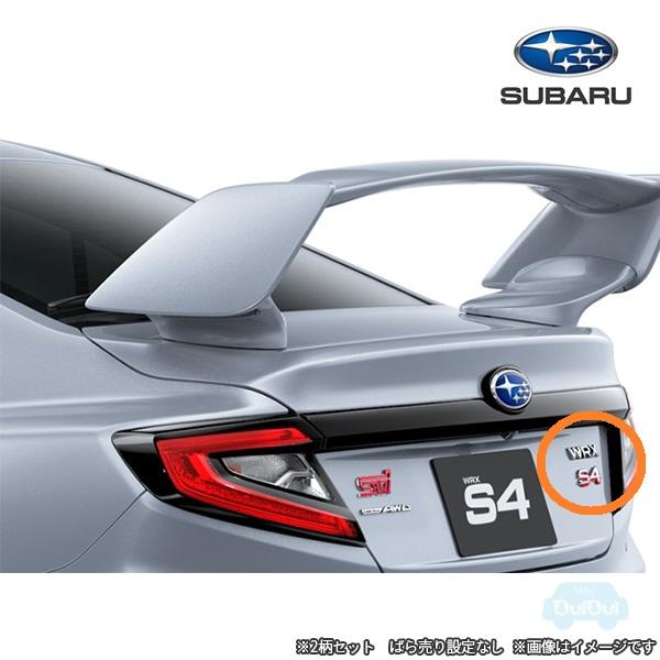 93079VC100【スバル純正】リヤ用レターマーク（WRX ＋ S4）2柄セット