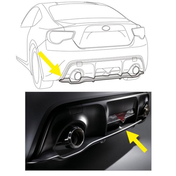 SUBARU E5617CA000【STI-スバル】BRZ(ZC6)用リアアンダー SUBARU E5617CA000【STI-スバル】BRZ(ZC6)用リアアンダー
