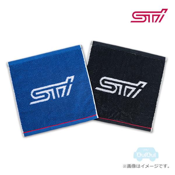 STSG23100560【スバル公式】STIハンドタオル（黒×青2枚セット）【SUBARUオンライン】STIロゴグッズ