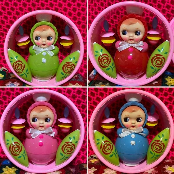 起き上がりこぼし　昭和レトロ 丸形おきあがりこぼし 日本製 起き上がりこぼし 昭和レトロ