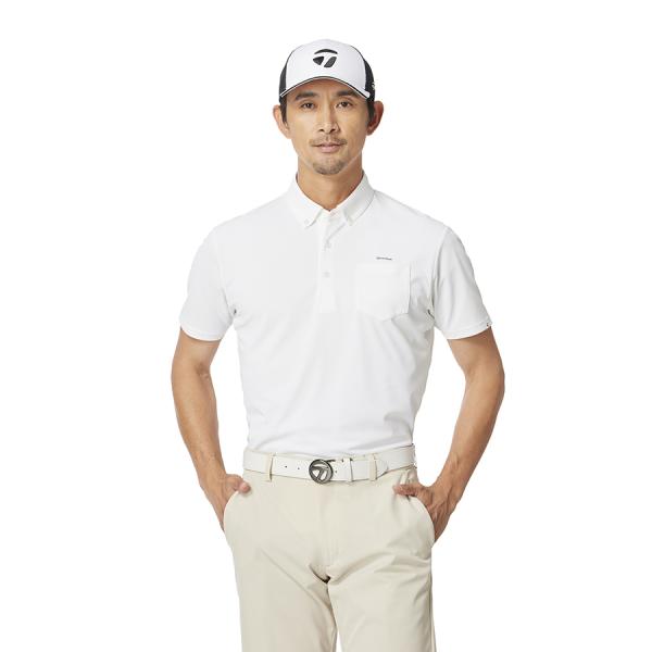 TaylorMade テーラーメイド ゴルフ BDポケットS/Sポロ / ホワイト