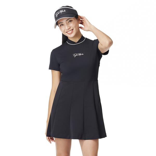 TaylorMade レディース ゴルフワンピース M ブラック TaylorMade（テーラーメイド） ゴルフ 【Ws】 フレアードS/Sワンピース