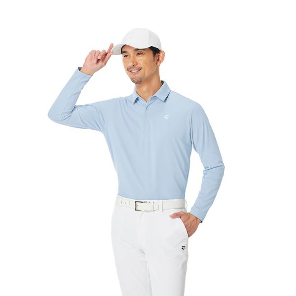 【新品】テーラーメイド ツアー TM シック ストレッチ長袖ポロ Mサイズ TaylorMade（テーラーメイド） ゴルフ TMベーシックL/Sポロ / アシッド