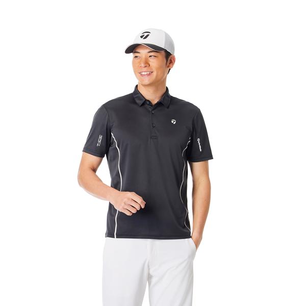 新品未使用】TaylorMade T-ICE 半袖ポロシャツ ブラック L TaylorMade