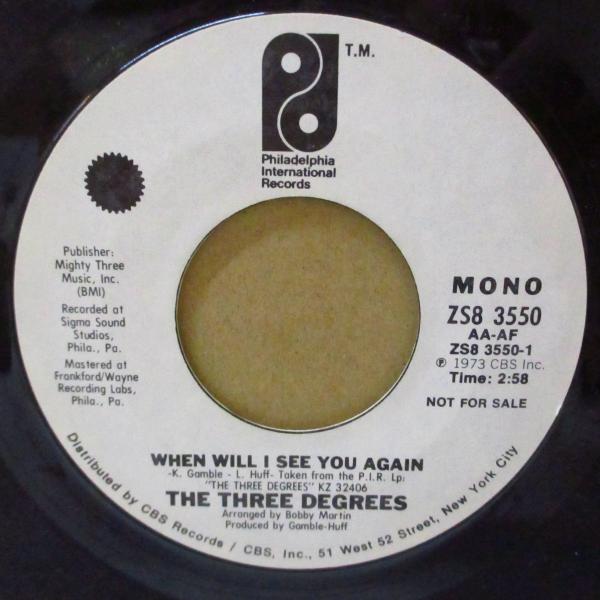 THREE DEGREES, THE(ザ・スリー・ディグリーズ)-When Will I See You Again (