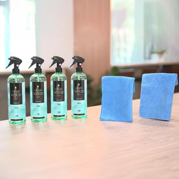 ヒバウッドプラス ボトル500ml×4本+マイクロファイバークロス×2枚 / 防虫剤 防虫スプレー 防虫 虫除け 虫除けスプレー 【TBSショッピング】