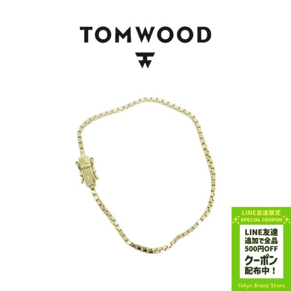 TOMWOOD スクエアブレスレット 極美品】トムウッド/Square Bracelet/7.7インチ/ゴールド