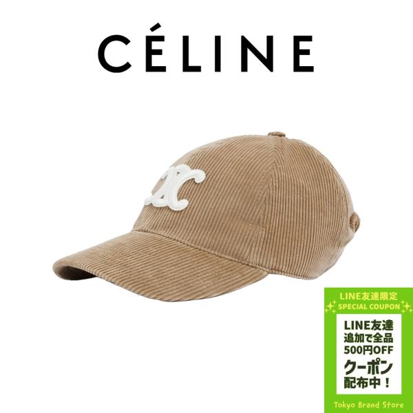 CELINE セリーヌ トリオンフ ベースボールキャップ コーデュロイ CELINE セリーヌ トリオンフ ベースボールキャップ コーデュロイ