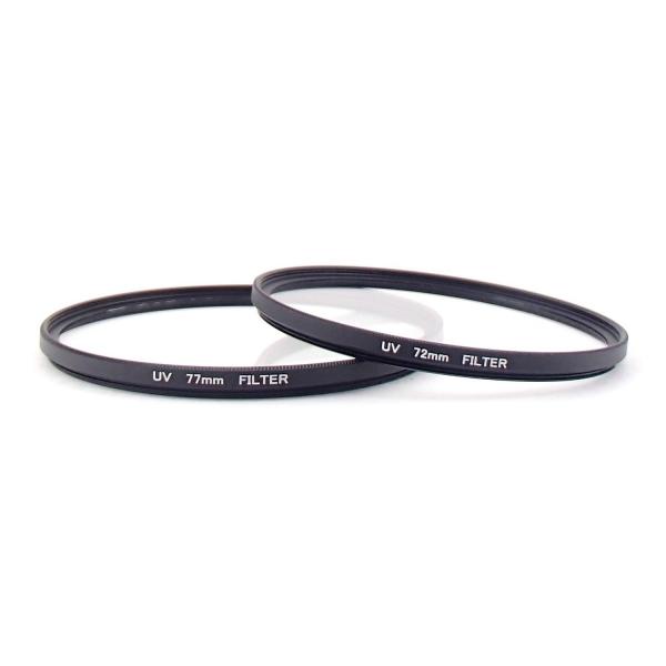・UVレンズ保護フィルター、紫外線をカットし、屋外撮影での雨などの水滴や、風によって舞い上がった砂ボコリなどからレンズを守ります。・付属品＿フィルターケース・取り付け方＿スクリュー・ねじ込み式・サイズ・62mm・67mm・72mm・77mm...