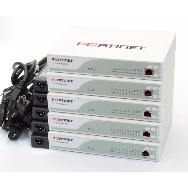 Fortinet 5台セット FortiGate-60D 設定初期化済 v5.0 build0322