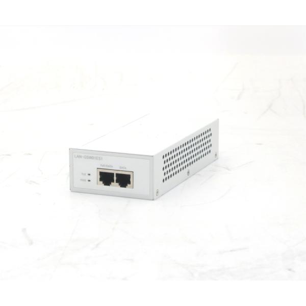 ◇Logitec LAN-GSW01ES1 1000BASE-T PoEインジェクター PoE対応デバイス接続用のPoE/Dataポート 動作確認済