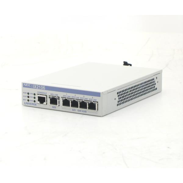【美品】NEC IX2106 ルーター FW最新 VPN NEC UNIVERGE IX2106 2系統5ポート1000BASE-T搭載 電源内蔵小型VPN