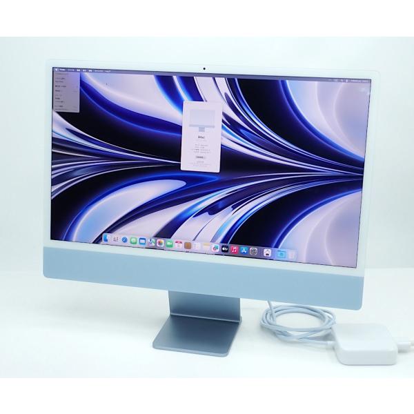 Apple iMac ブルー ［MQRC3J/A］24インチ M3 2023 Apple iMac 2023 ブルー M3 4.05GHz 8GB 1TB(SSD) CPU内蔵10コア