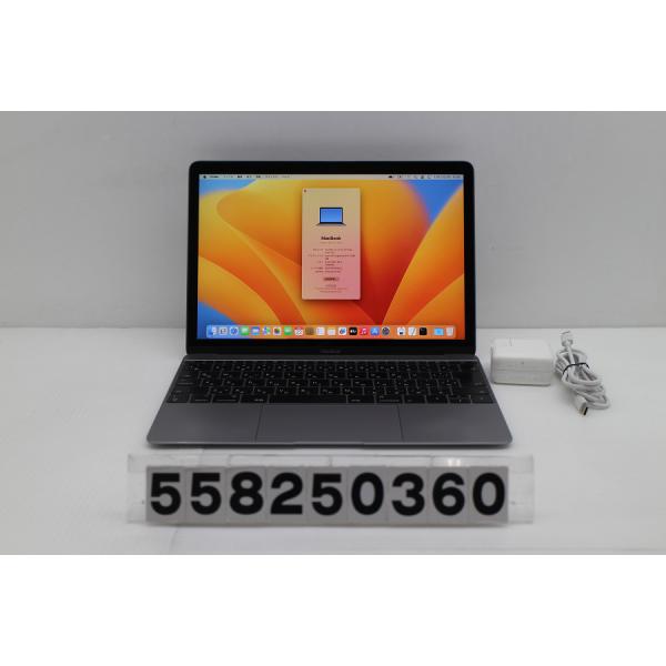 ノートパソコン Apple MacBook Retina 12in 2017 A1534 スペースグレイ
