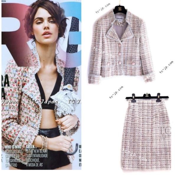 CHANEL（シャネル） スーツ ローズガーデン ルサージュ ピンク