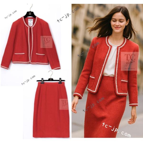 CHANEL（シャネル） ヴィンテージ ジャケット スーツ レッド