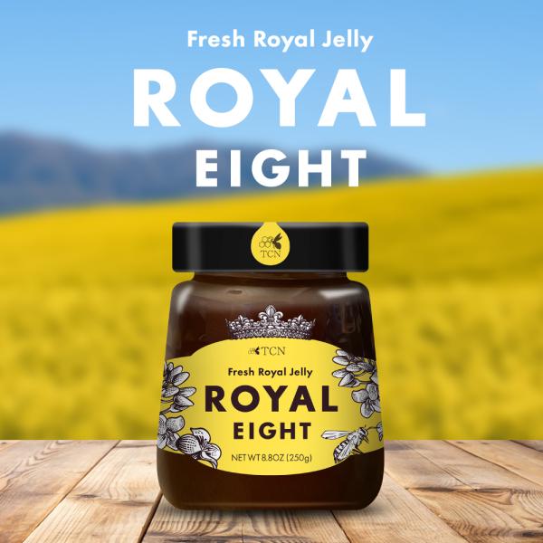 ■Fresh Royal Jelly ROYAL EIGHT（ローヤルエイト）250gのご紹介若い方から中更年世代までに幅広く愛されるローヤルゼリーは、アミノ酸、ビタミン、ミネラル、そしてデセン酸を豊富に含んでおり、毎日の活力と輝きを求める...