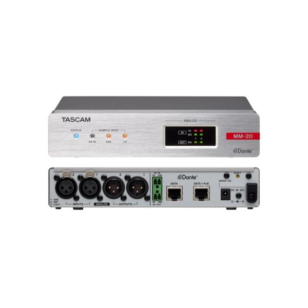 TASCAM DSPミキサー内蔵2マイク/ライン入出力Danteコンバーター MM-2D