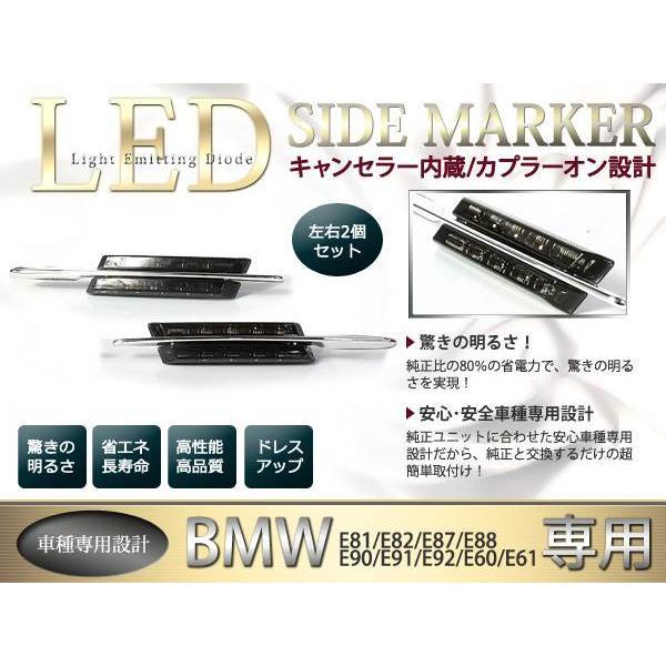 BMW E90/E91/E92/E93 純正交換式 LEDサイドマーカー フィン付き : teal